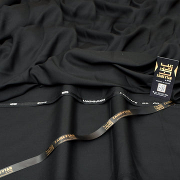 Winter Wash & Wear Fabric Soft & Wrinkle Free - Black