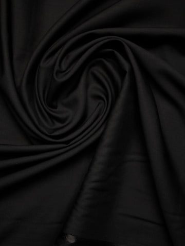 Winter Wash & Wear Fabric Soft & Wrinkle Free - Black