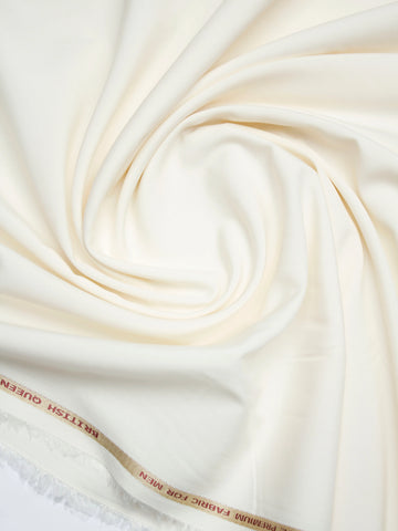 Winter Wash & Wear Fabric Soft & Wrinkle Free - Cream