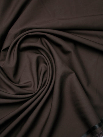 Winter Wash & Wear Fabric Soft & Wrinkle Free - Chocolate Brown