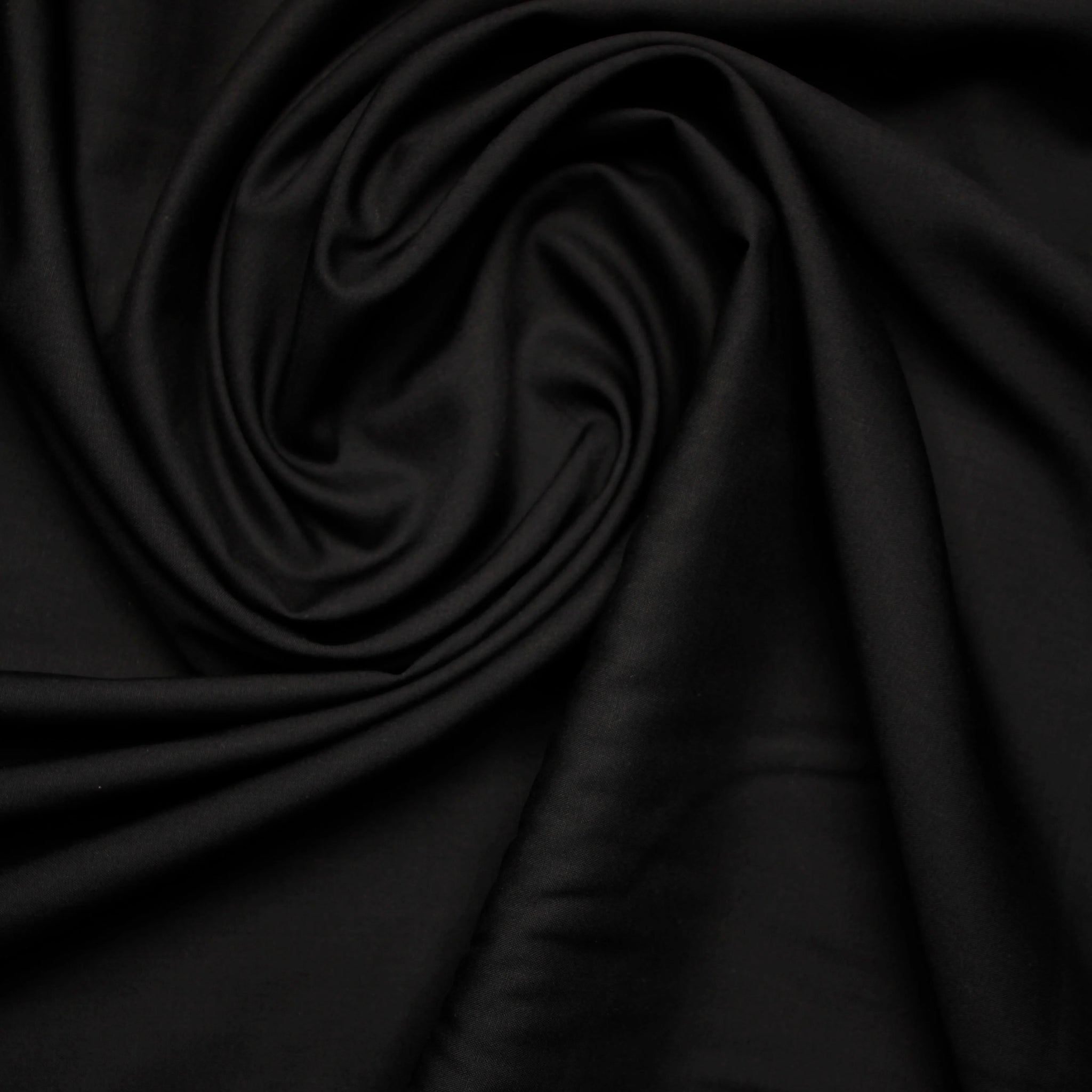 Winter Wash & Wear Fabric Soft & Wrinkle Free - Black