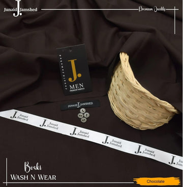 J. Italian Toyobo Wash & Wear  Premium Suiting - Chocolate