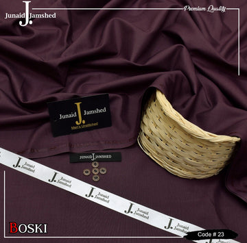 J. Italian Toyobo Wash & Wear  Premium Suiting - Maroon