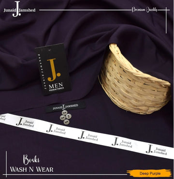 J. Italian Toyobo Wash & Wear  Premium Suiting - Deep Purple